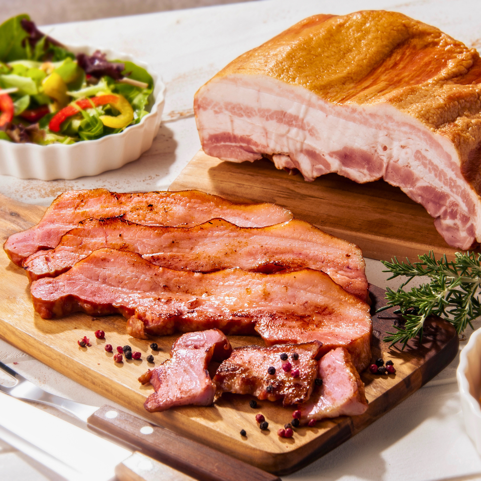 城川ベーコンブロック1㎏ 業務用にも対応可